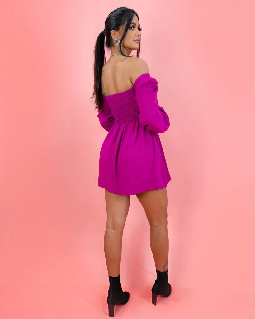 Vestido Graziele - Fúcsia