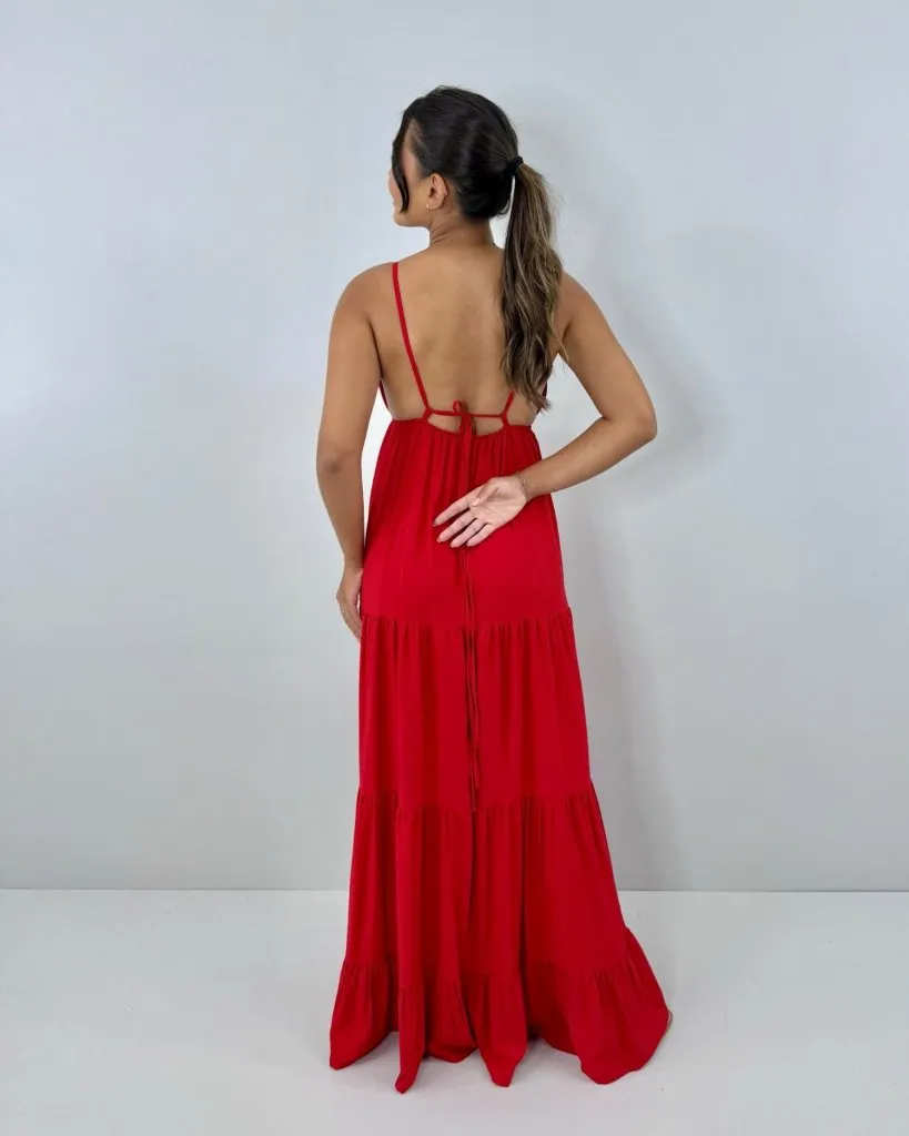 Vestido Sophia - Vermelho