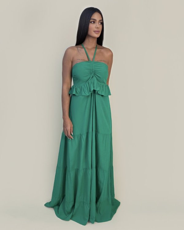 Vestido Marcy - Verde Bandeira - Imagem 3