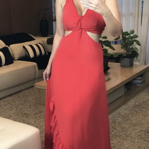 Vestido Sabrina - Vermelho Cereja - Image 1