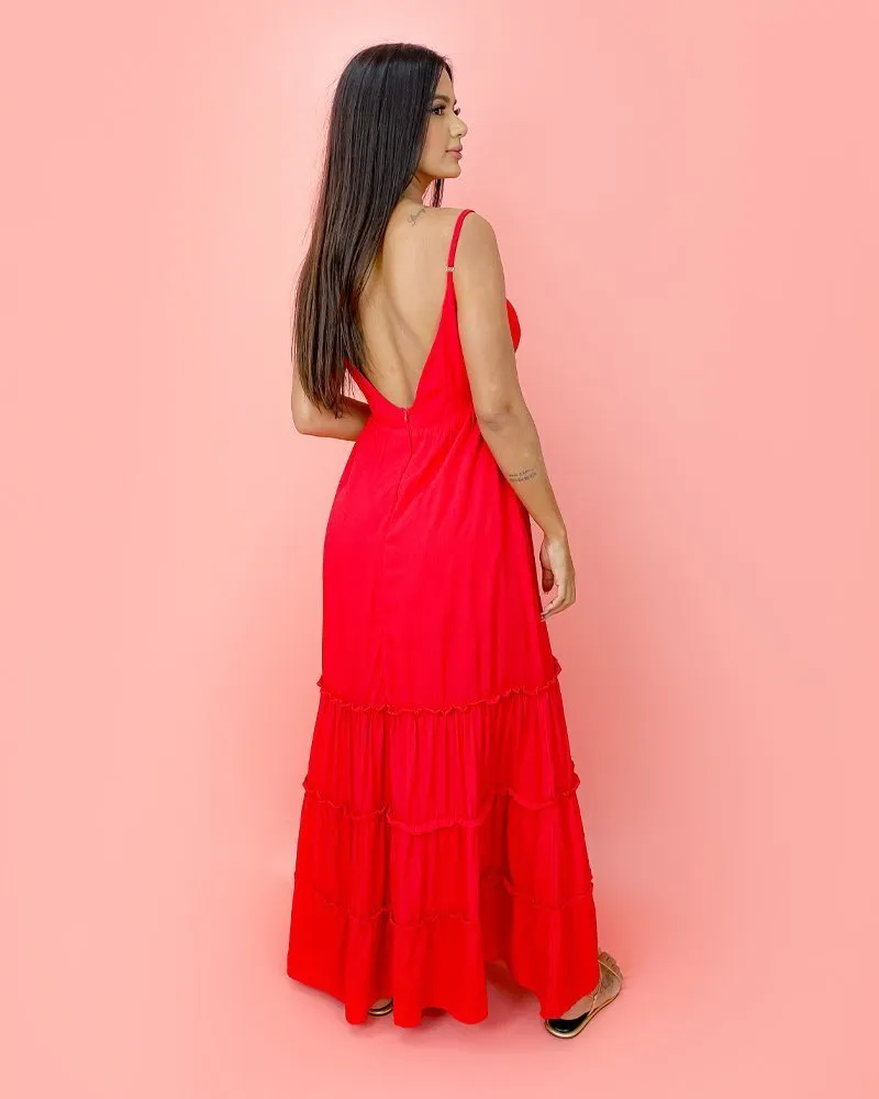 Vestido Raquel - Vermelho