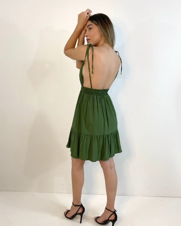 Vestido Valentina - Verde Militar - Imagem 2