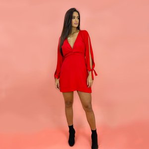 Vestido Marília - Vermelho - Image 3