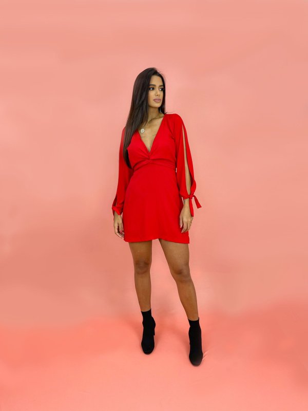 Vestido Marília - Vermelho - Imagem 3