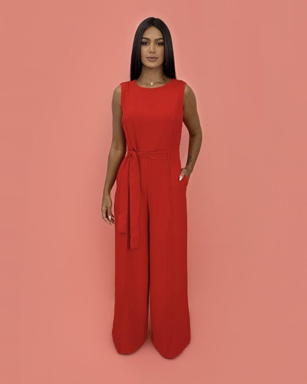 Macacão Celina - Vermelho - Imagem 2
