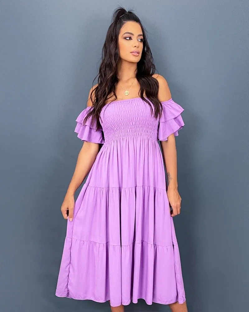 Vestido Ana Paula - Lilás
