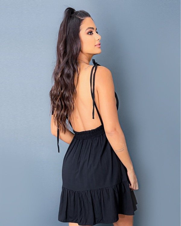 Vestido Valentina - Preto - Imagem 4