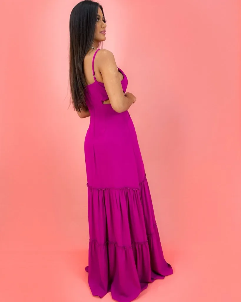 Vestido Laise - Fúcsia, foto 2