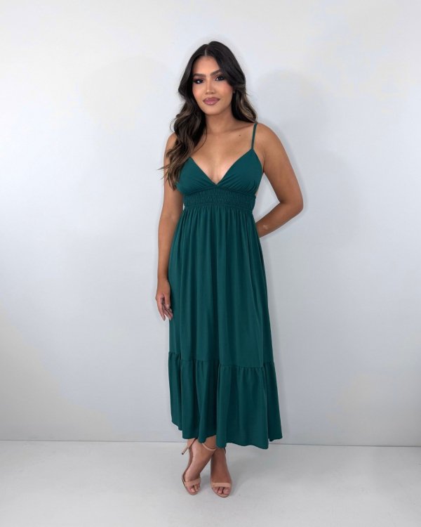 Vestido Beatriz - Verde Amazônia - Imagem 4