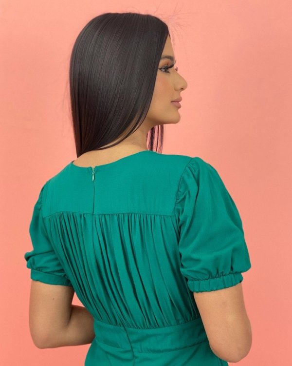 Vestido Clarice - Verde Amazônia - Imagem 2