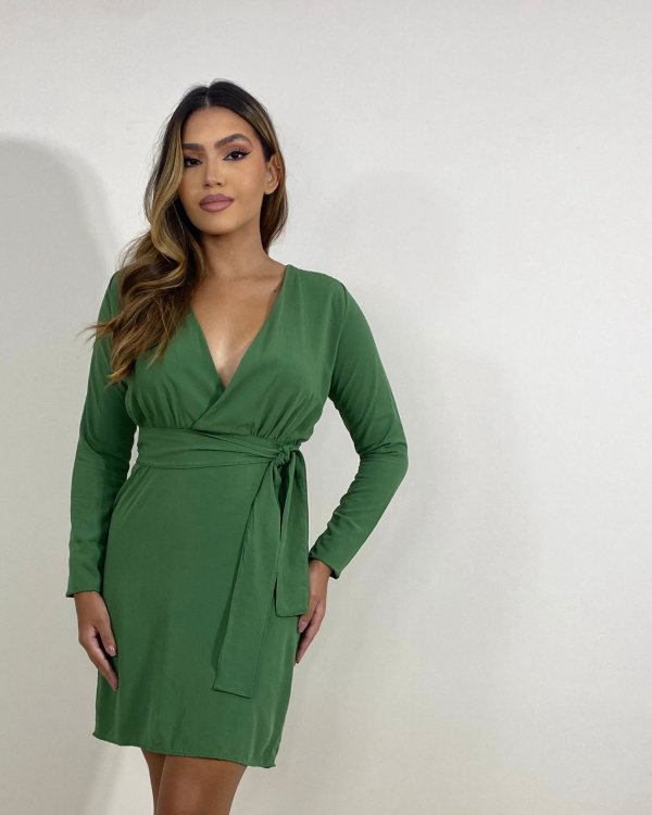 Vestido Deby - Verde Militar
