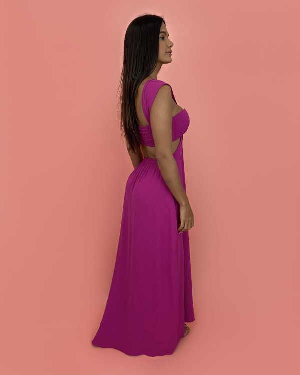 Vestido Antonela - Fúcsia - Imagem 3