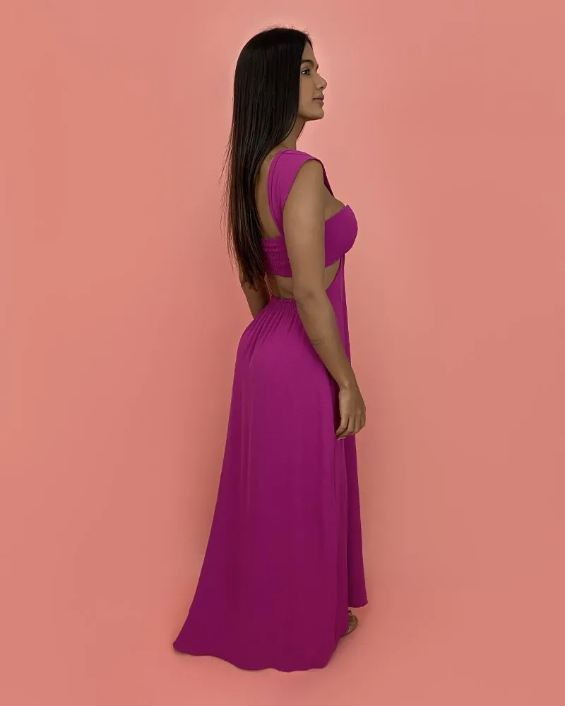 Vestido Antonela - Fúcsia