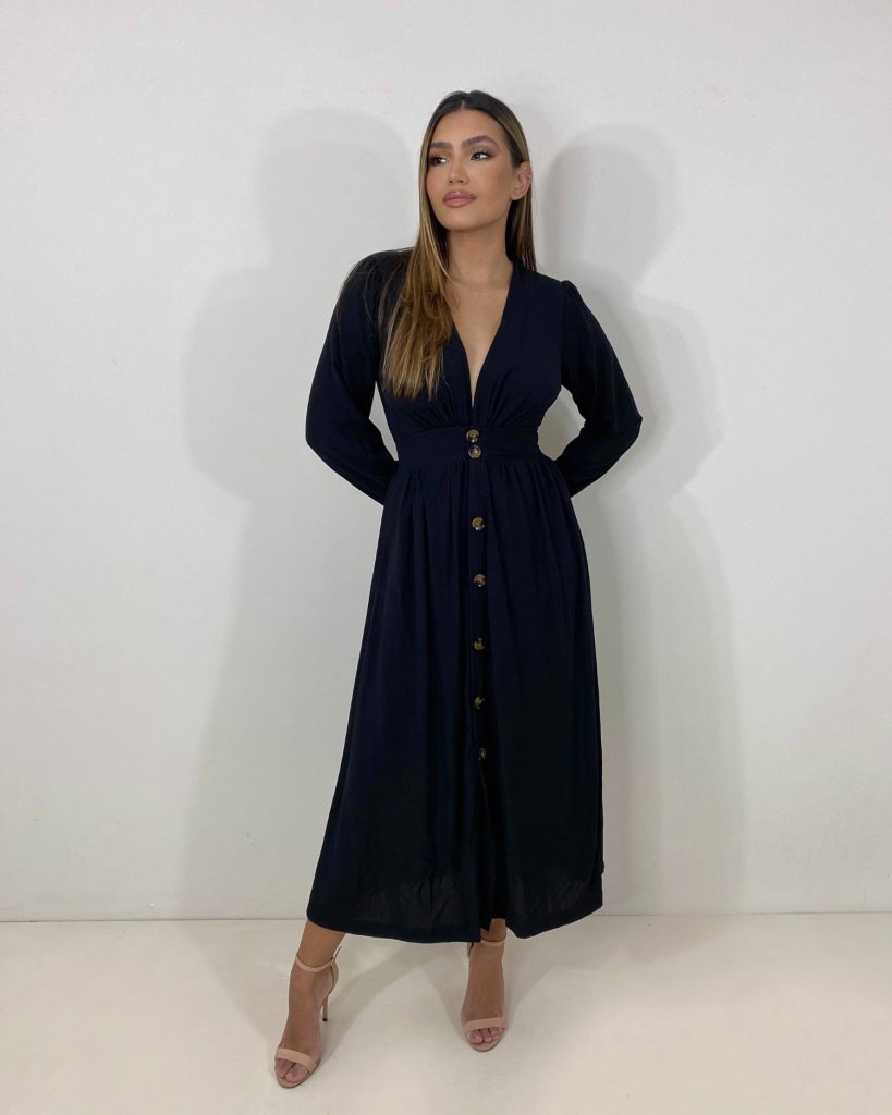 Vestido Clara - Preto