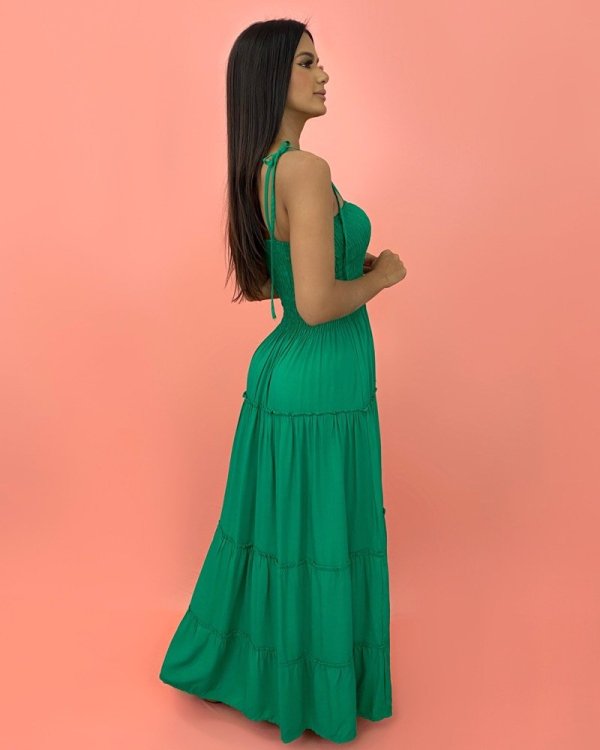 Vestido Gabriela - Verde Bandeira - Imagem 2
