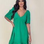 Vestido Melissa - Verde Bandeira