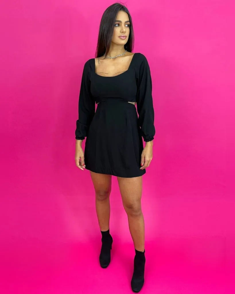 Vestido Daise - Preto