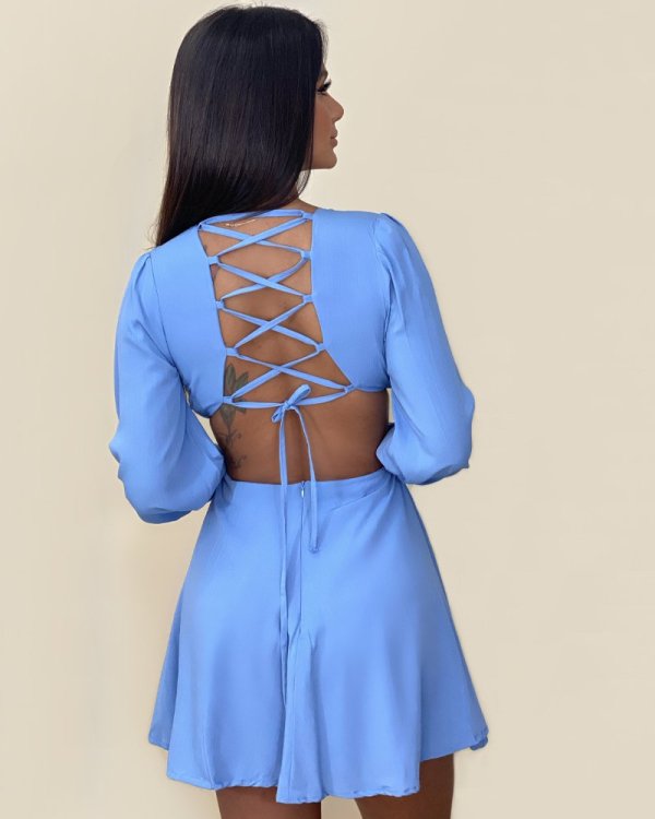 Vestido Leona - Azul Claro - Imagem 2