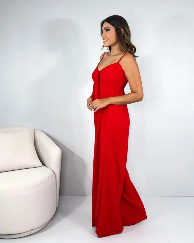 Macacão Carminha - Vermelho