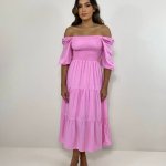 Vestido Juliana - Rosa Bebê