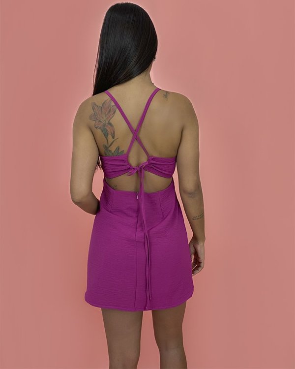 Vestido Elisângela - Fúcsia - Imagem 3