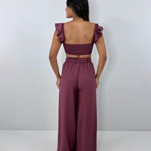 Conjunto Pantalona Samira - Marrom - Image 4