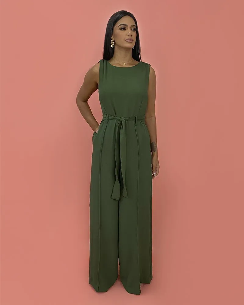Macacão Celina - Verde Militar