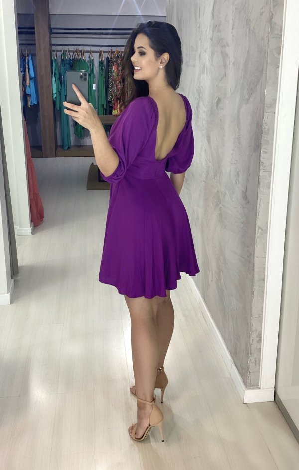 Vestido Anne - Roxo - Imagem 3