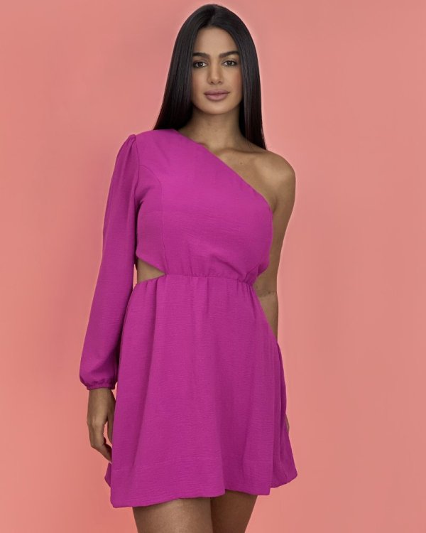Vestido Luna em Duna - Fúcsia - Imagem 2