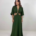 Vestido Cibele - Verde Militar