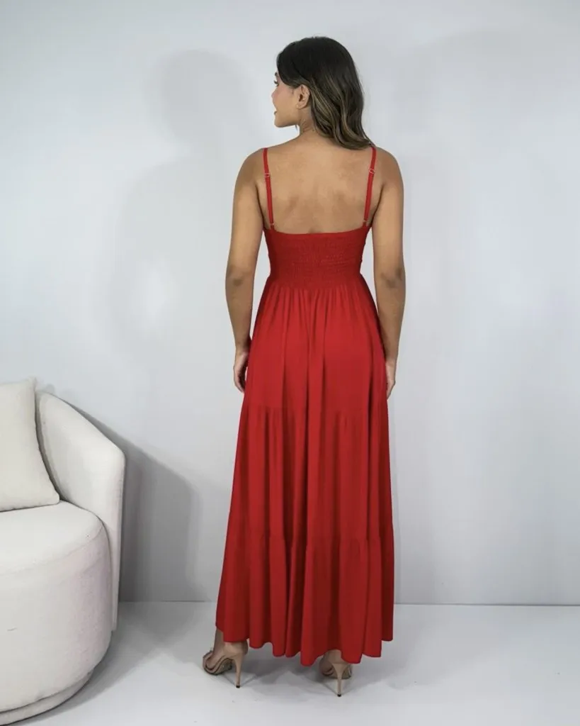 Vestido Helô - Vermelho