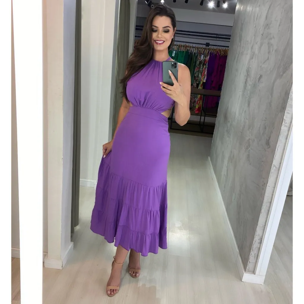 Vestido Estefane - Lilás, foto 2