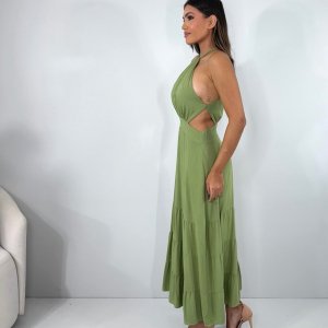 Vestido Estefane - Folhagem - Image 8