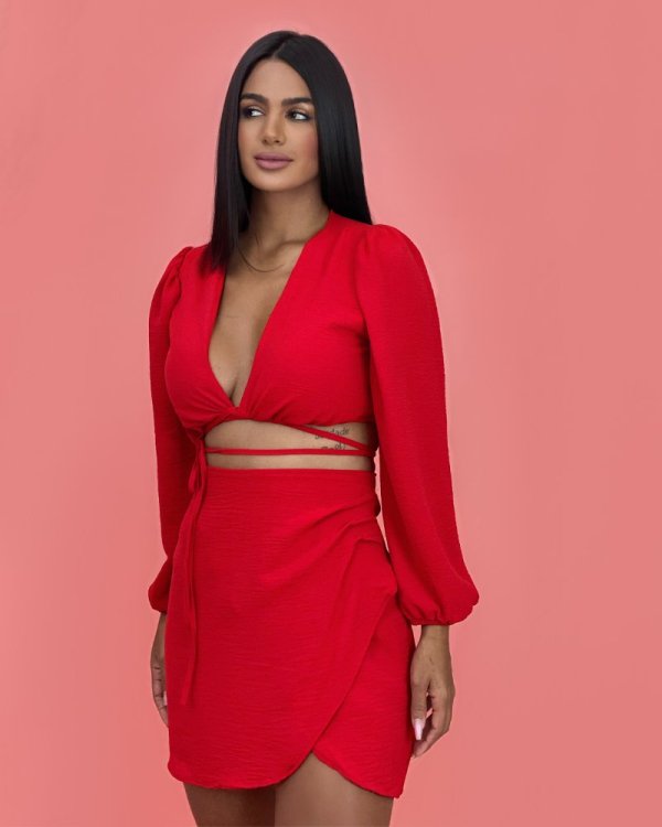 Saia Simone - Vermelho