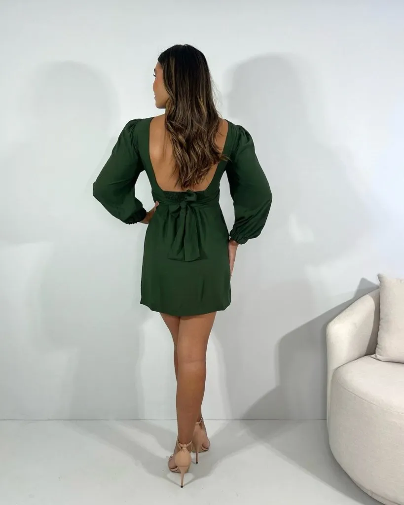 Vestido Tayla - Verde Militar