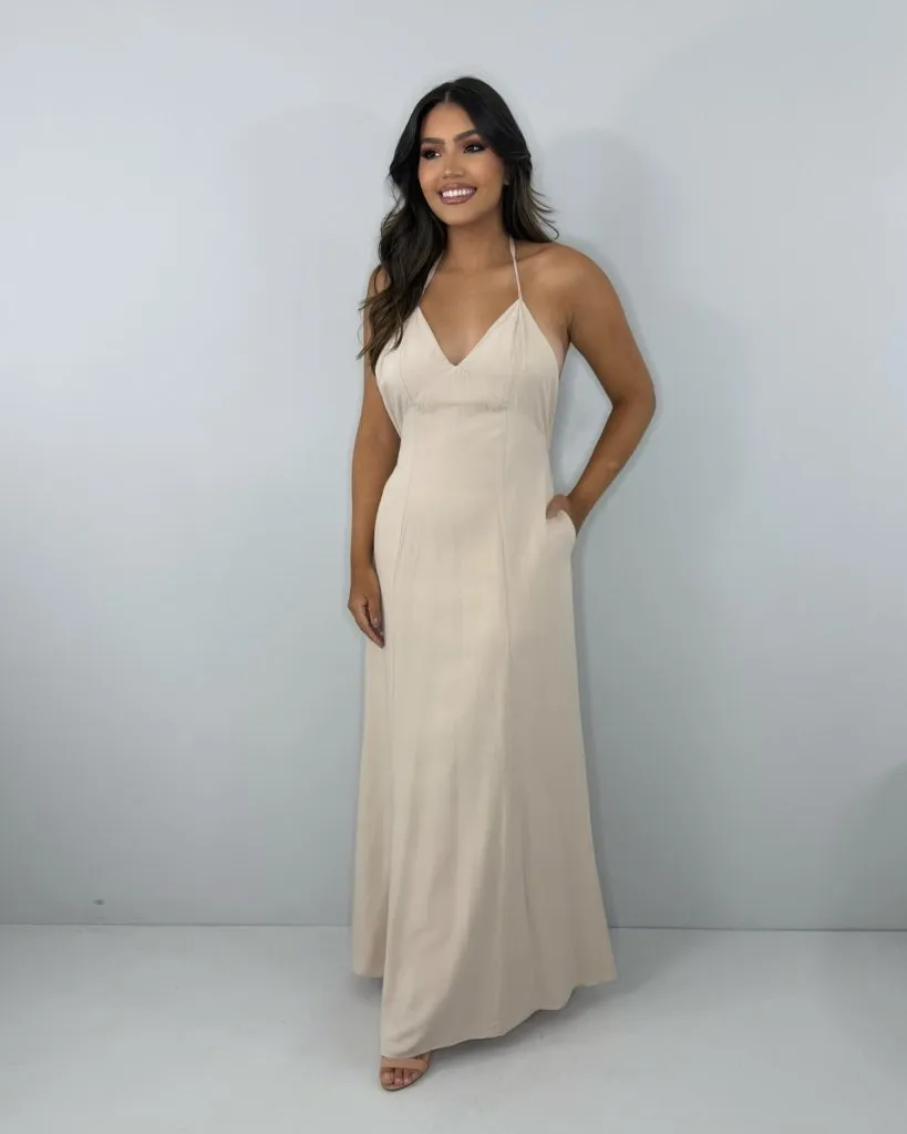 Vestido Victória - Nude
