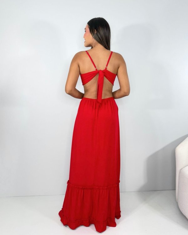 Vestido Launa - Vermelho - Imagem 4