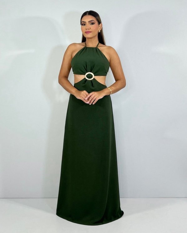 Vestido Melinda - Verde Militar - Imagem 2