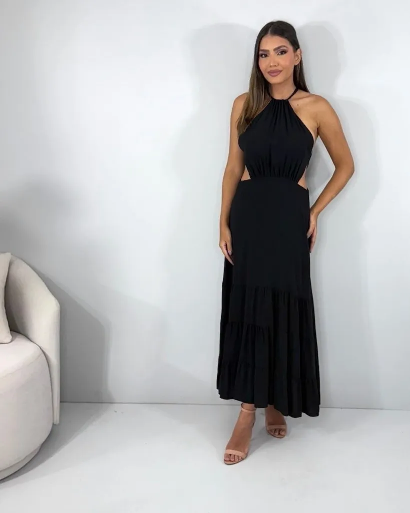 Vestido Estefane - Preto, foto 3