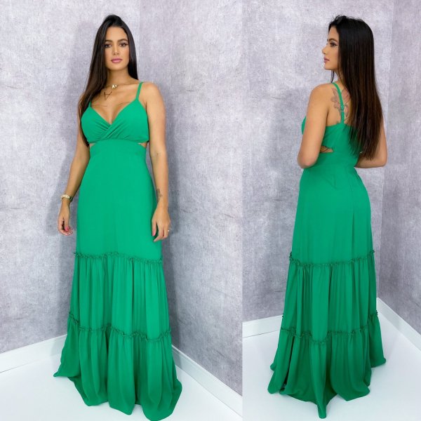 Vestido Laise - Verde Bandeira - Imagem 2