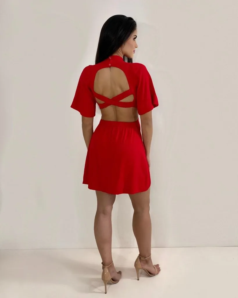 Vestido Tânia - Vermelho