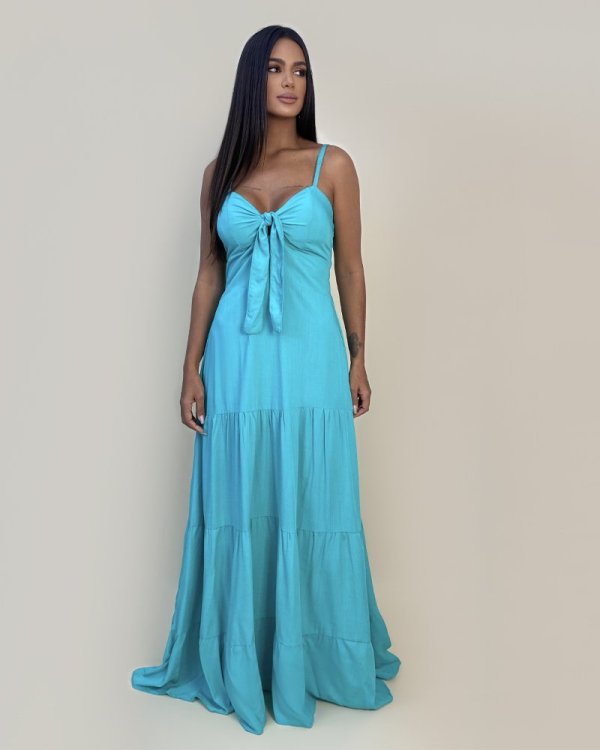 Vestido Camila - Azul Claro - Imagem 2
