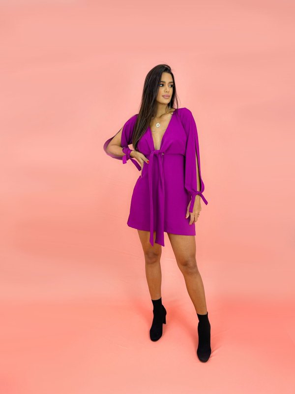 Vestido Marília - Roxo - Imagem 2