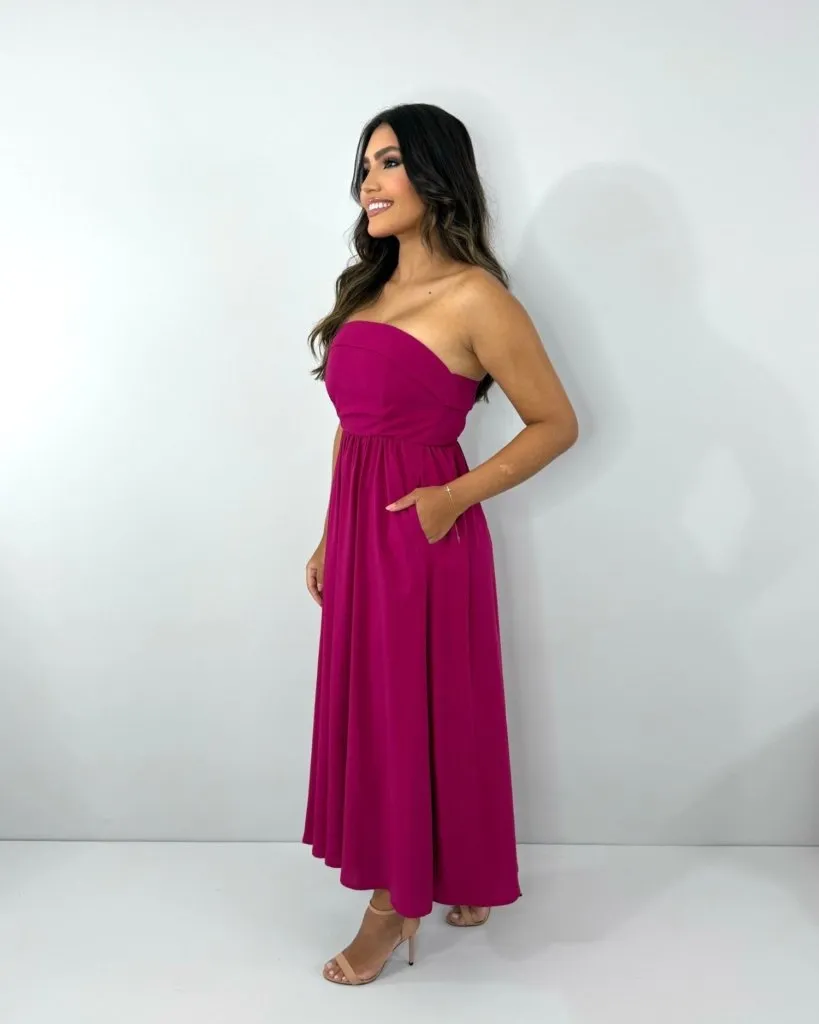 Vestido Perla - Cereja