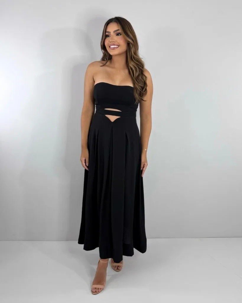 Vestido Maria Flor - Preto
