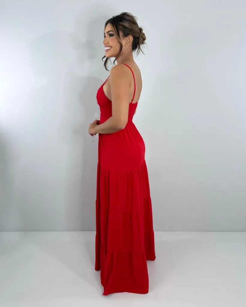 Vestido Cátia - Vermelho