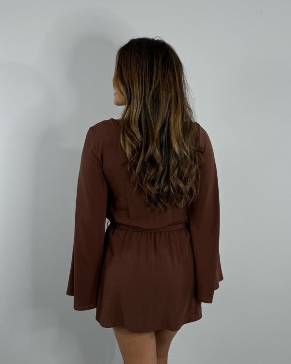 Vestido Glória - Marrom - Imagem 3