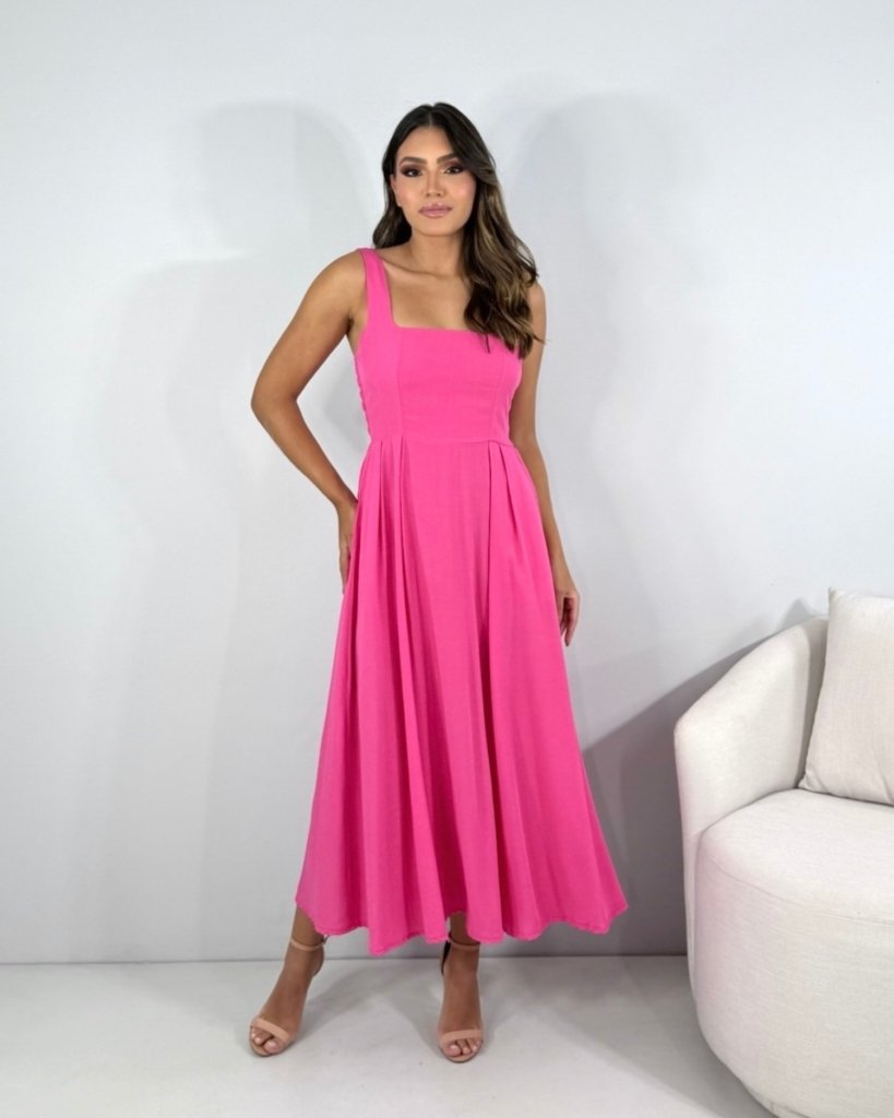 Vestido Samanta - Rosa Chiclete