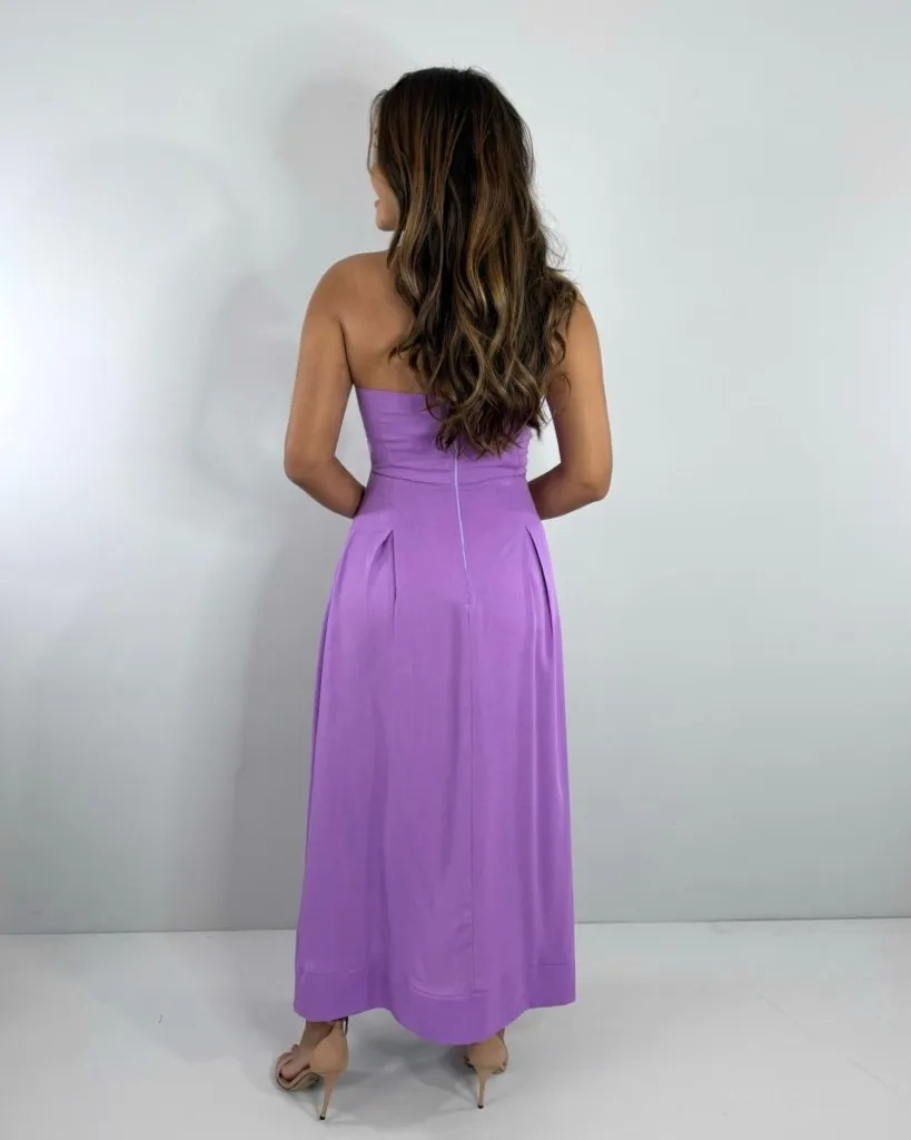 Vestido Maria Flor - Lilás