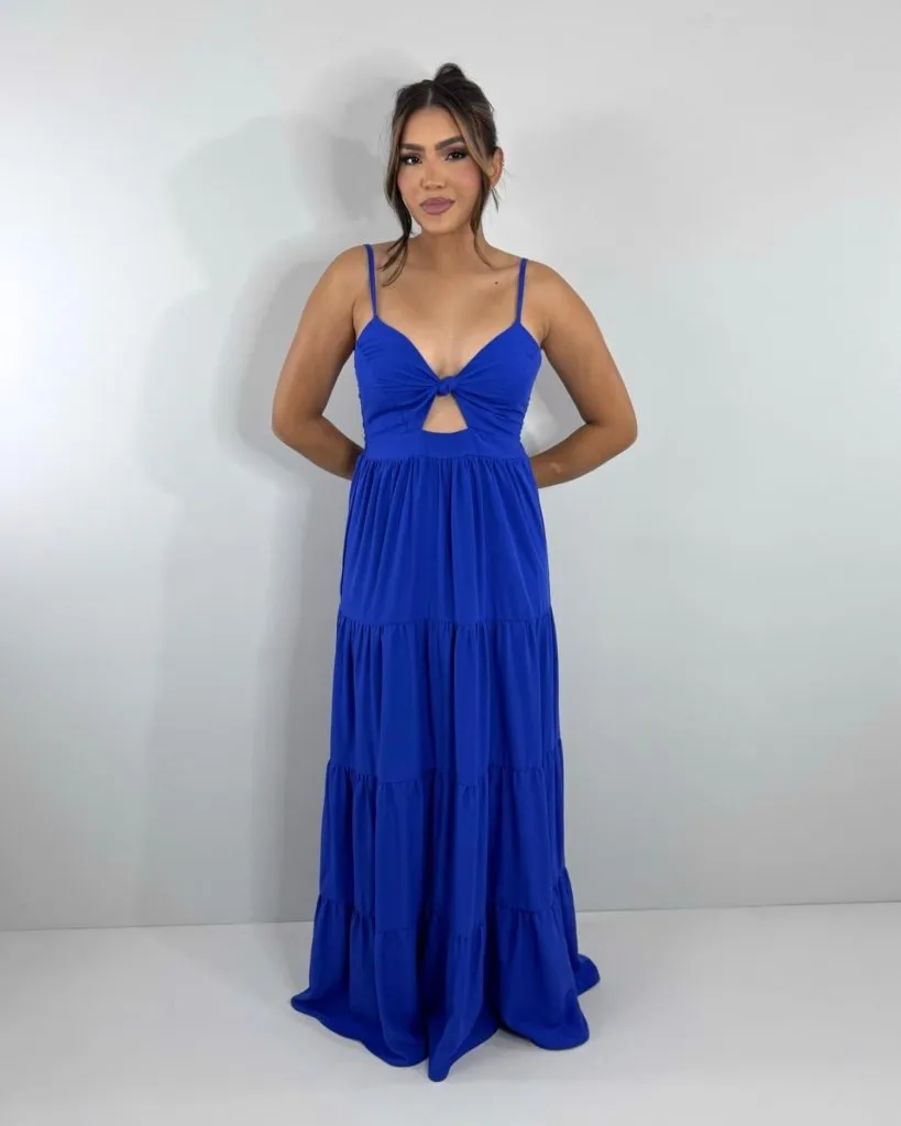 Vestido Cátia - Azul Royal
